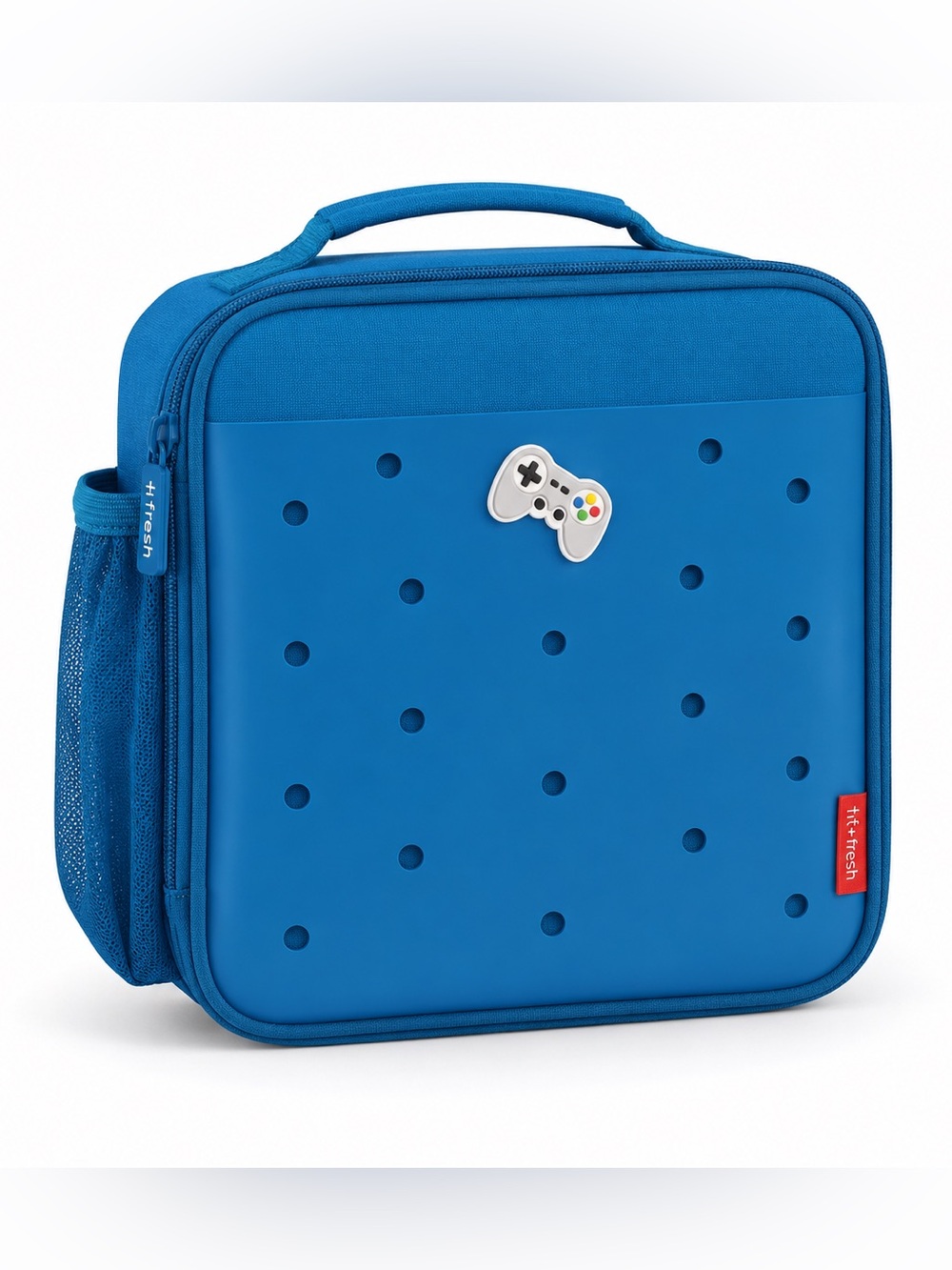 Blue Kids Jibbets Lunch Bag with Game Controller Charm